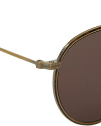 Eyevan 7285 Round Frame Metal Sunglasses