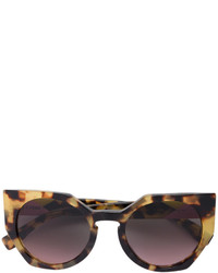 Fendi Eyewear Geometric Havana Sunglasses