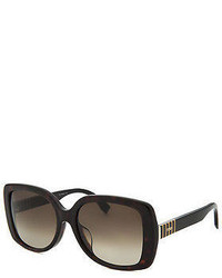 Fendi Ff0014 7toha 56 Oversized Dark Havana Sunglasses