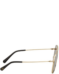 Dolce & Gabbana Gold Black Gradient 0dg2244 Sunglasses