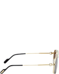 Cartier Gold Wire Aviator Sunglasses