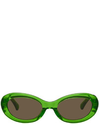 Dries Van Noten Green Linda Farrow Edition 211 C5 Sunglasses