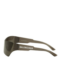 Balenciaga Grey Cat Eye Mask Sunglasses