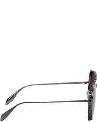 Alexander McQueen Gunmetal Studded Sunglasses