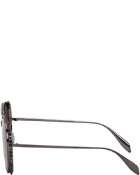 Alexander McQueen Gunmetal Studded Sunglasses