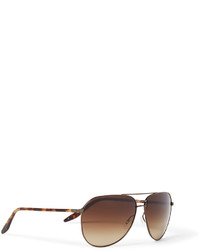 Hawkeye Aviator Style Acetate And Bronze Tone Sunglasses