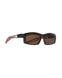 Balenciaga Hybrid Square Frame Tortoiseshell Acetate Sunglasses
