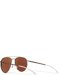 Mykita Magnus Aviator Style Lightweight Metal Sunglasses