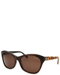 Roberto Cavalli Rc730s 52f 58 Asdu Cat Eye Dark Brown Sunglasses