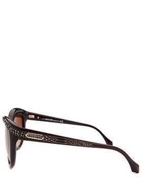 Roberto Cavalli Rc789s 50f 56 Acubens Cat Eye Dark Brown Sunglasses