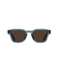 Raen Rece 51mm Polarized Square Sunglasses In Absinthe Vibrant Brown Polar At Nordstrom