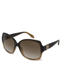 Roberto Cavalli Rc651s Ginestra Brown Rectangular Sunglasses