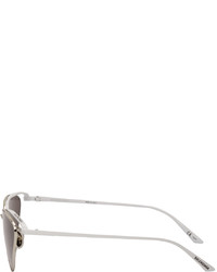 Balenciaga Silver Cat Eye Sunglasses