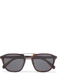 Prada Square Frame Tortoiseshell Acetate And Silver Tone Sunglasses