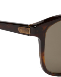 Bottega Veneta Square Frame Tortoiseshell Sunglasses