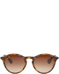 Ray-Ban Tortoiseshell Round Rb4243 Sunglasses