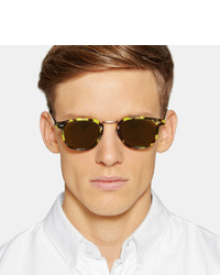 Illesteva Tribeca Tortoiseshell D Frame Sunglasses