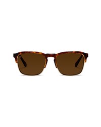 Vincero Villa 53mm Polarized Browline Sunglasses In Tortoisegold At Nordstrom