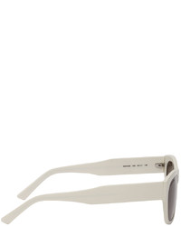 Balenciaga White Acetate Sunglasses