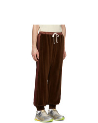 Gucci Brown Chenille Jogging Lounge Pants