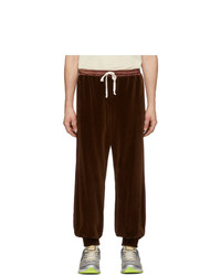 Gucci Brown Chenille Jogging Lounge Pants