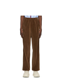 Gucci Brown Loose Chenille Lounge Pants