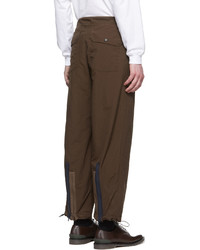 Undercover Brown Nylon Lounge Pants