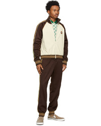 Gucci Brown Technical Jersey Lounge Pants