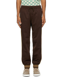 Gucci Brown Technical Jersey Lounge Pants