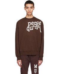 Museum of Peace & Quiet Brown Etched Sweatshirt