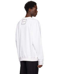 Wooyoungmi White Square Label Sweatshirt