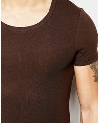 Asos Brand Extreme Muscle T Shirt With Scoop Neck And Stretch