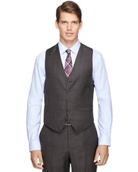 Brooks Brothers Regent Fit Three Piece Saxxon Wool Plaid 1818 Suit