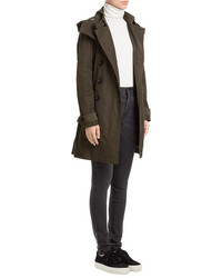 Burberry Brit Waterproof Trench Coat With Hood