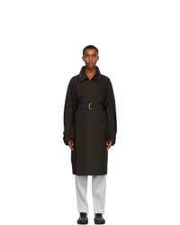 Homme Plissé Issey Miyake Brown Square Trench Coat