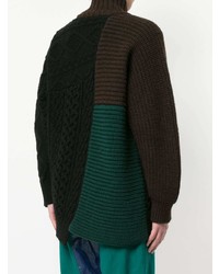 Kolor Colour Block Roll Neck Sweater