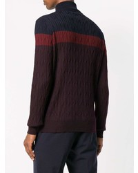 Corneliani Contrast Roll Neck Sweater