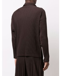 Homme Plissé Issey Miyake Pliss Effect Funnel Neck Top