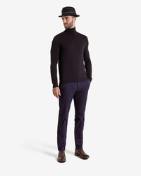Ted Baker Rinko Wool And Cashmereblend Roll Neck Sweater