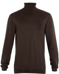 Topman Brown Turtle Neck Sweater