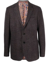 Etro Single Breasted Tweed Blazer