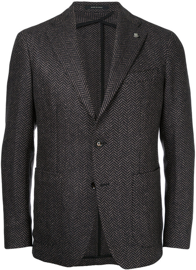 Tagliatore Two Button Tweed Blazer, $1,143 | farfetch.com | Lookastic