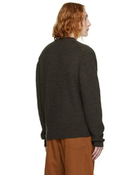 Lemaire Brown V Neck Sweater