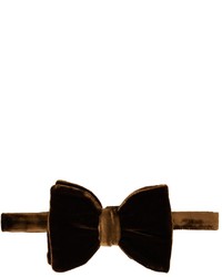 Dark Brown Velvet Bow-tie