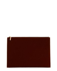 Dark Brown Velvet Clutch