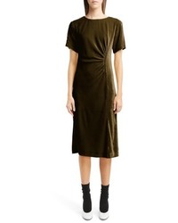 Dark Brown Velvet Dress