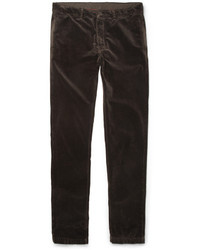 Dark Brown Velvet Jeans