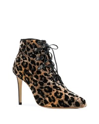 Francesco Russo Leopard Print Boots