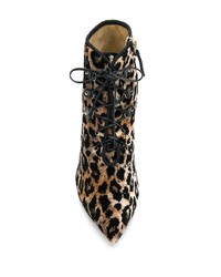 Francesco Russo Leopard Print Boots