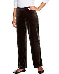Dark Brown Velvet Pajama Pants
